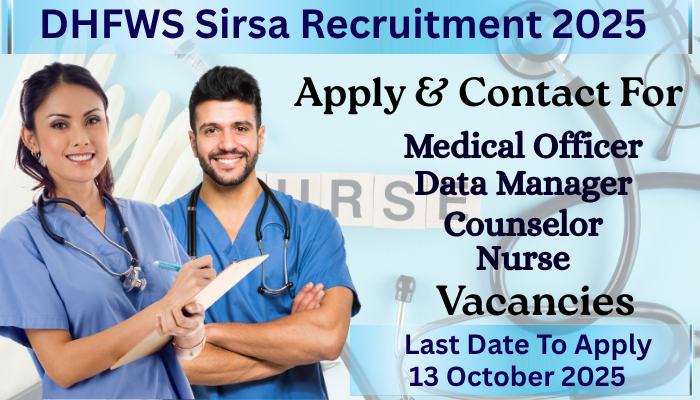 DHFWS Sirsa Recruitment 2025