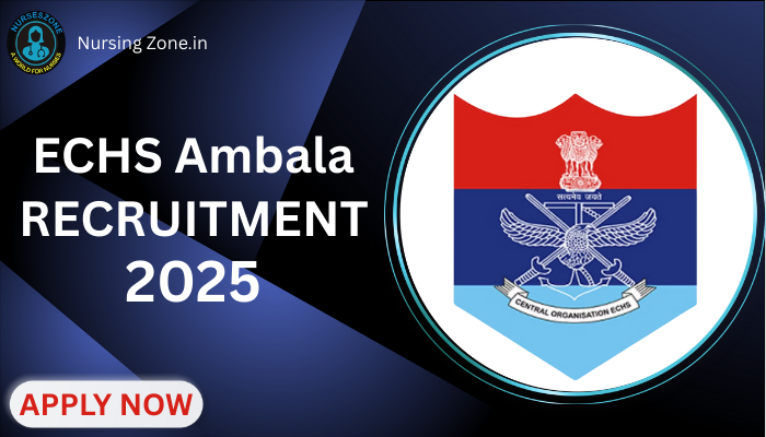 ECHS Ambala Recruitment 2025