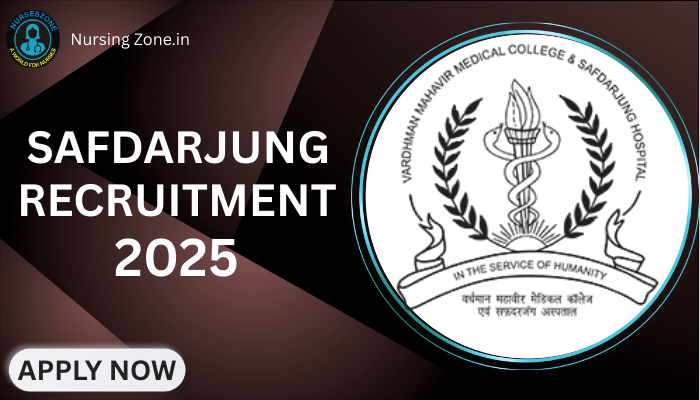 Safdarjung Hospital Recruitment 2025
