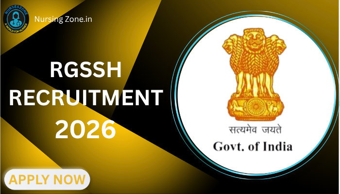 RGSSH Recruitment 2026