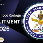 Sainik School Kodagu Recruitment 2026