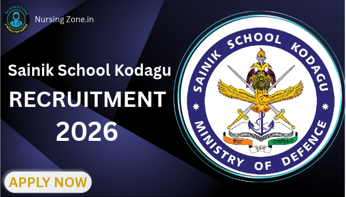 Sainik School Kodagu Recruitment 2026
